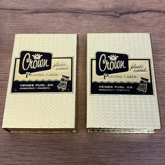 Crown Vintage New bridge playing card/score pad set Heines Royals Party Pack - Picture 7 of 11